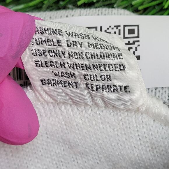 Vintage Parrinello Tribal Fuzzy Sweatshirt Womens XL 24x23 Raglan Boxy Baggy - Picture 9 of 9